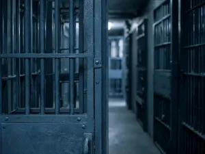 Dłoń kobiety z prostym srebrnym pierścionkiem na kciuku, spoczywająca na drewnianym stole w ciepłym, przytulnym wnętrzu.