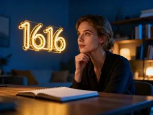 Starożytna kamienna tablica z wyrytym numerem 666 w mrocznej, nastrojowej bibliotece pełnej tajemniczych cieni.